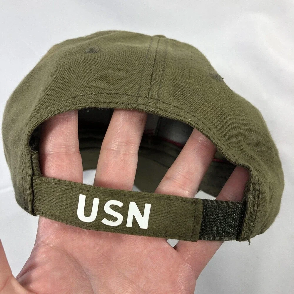 United States Navy Hat Cap by Otto Comfy Fit Green Adjustable One Size Fits Most